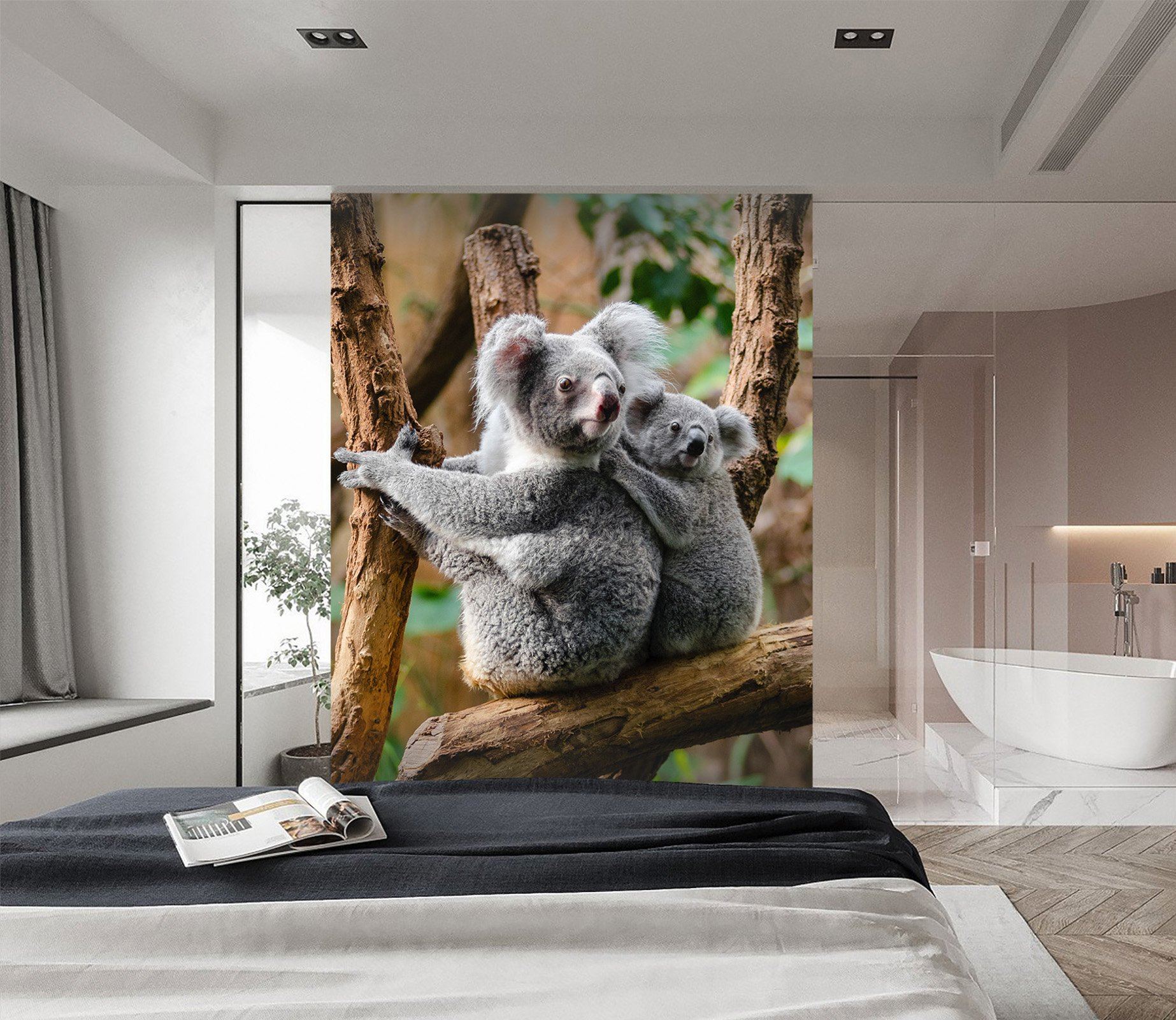 3D Koala On The Tree 257 Wallpaper AJ Wallpaper 
