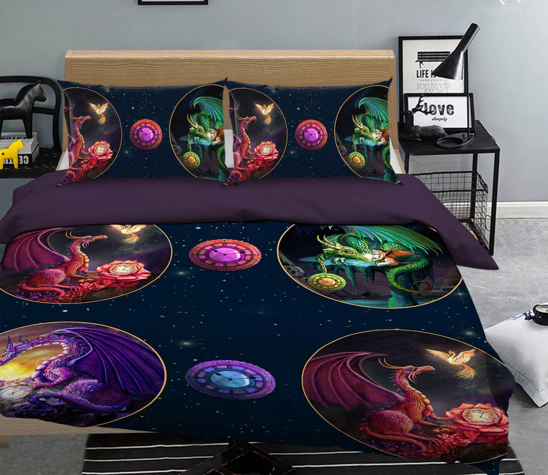 3D Dinosaur Eggs 109 Rose Catherine Khan Bedding Bed Pillowcases Quilt Quiet Covers AJ Creativity Home 