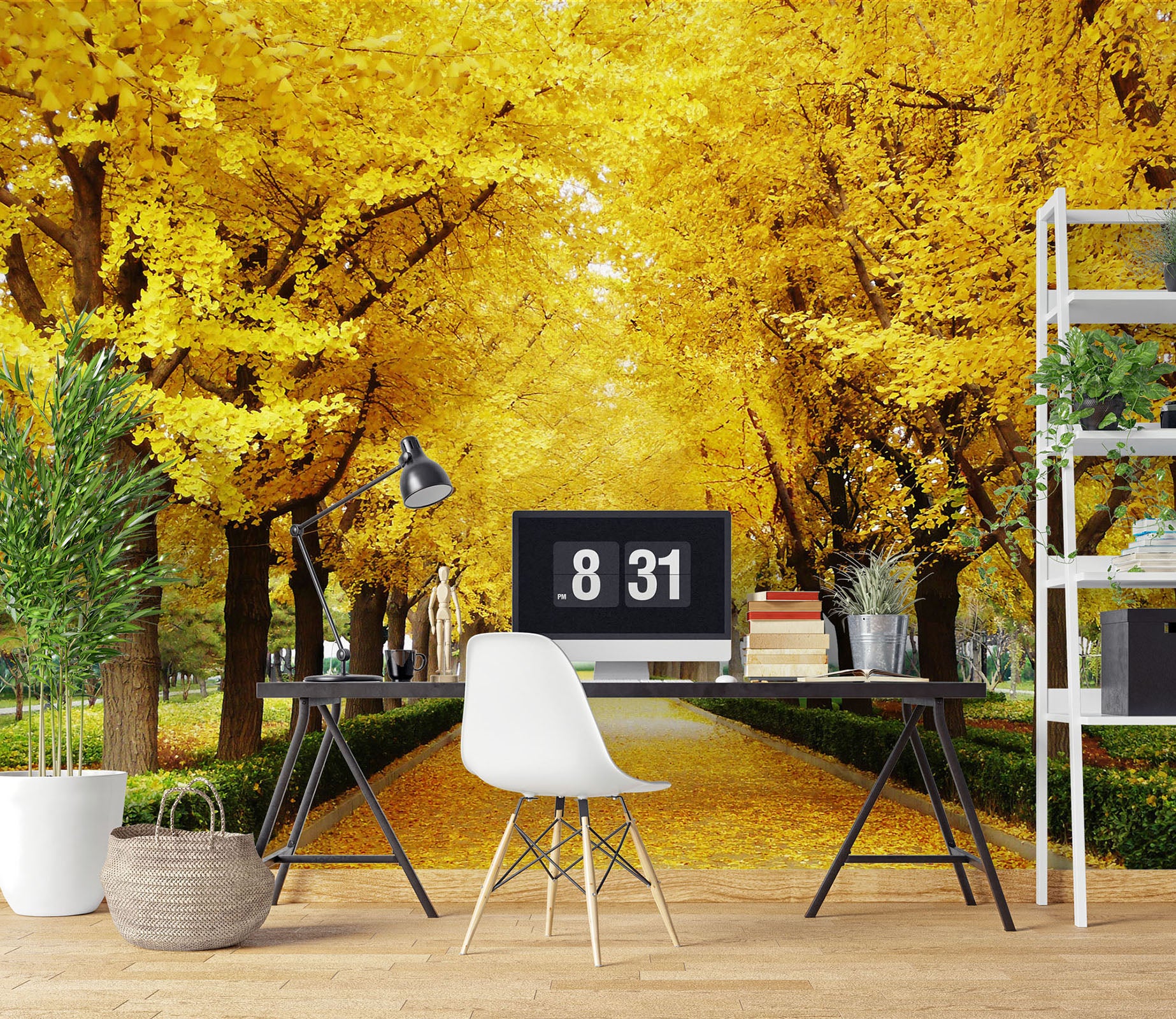 3D Golden Autumn 1012 Wall Murals