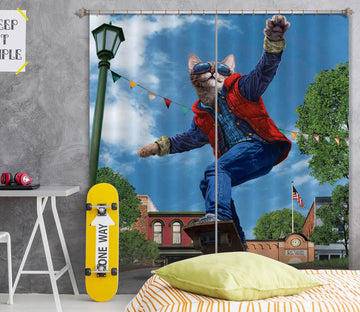 3D Skateboard Boy 018 Vincent Hie Curtain Curtains Drapes Curtains AJ Creativity Home 