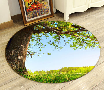 3D Tree 71293 Round Non Slip Rug Mat
