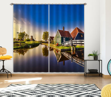 3D Lake Village 080 Marco Carmassi Curtain Curtains Drapes Curtains AJ Creativity Home 