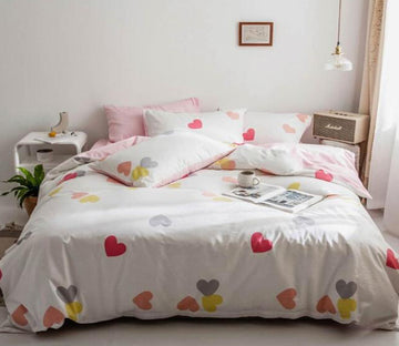 3D Color Love 5107 Bed Pillowcases Quilt