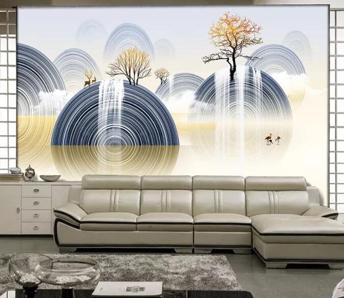 3D GoldenTree 2398 Wall Murals Wallpaper AJ Wallpaper 2 
