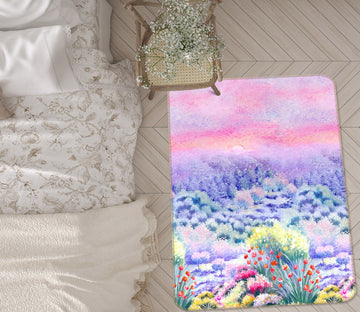 3D Flower Sea 26073 Non Slip Rug Mat