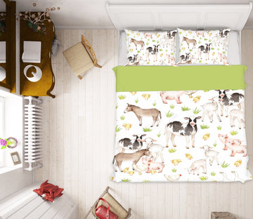 3D Cattle Sheep 227 Uta Naumann Bedding Bed Pillowcases Quilt Quiet Covers AJ Creativity Home 