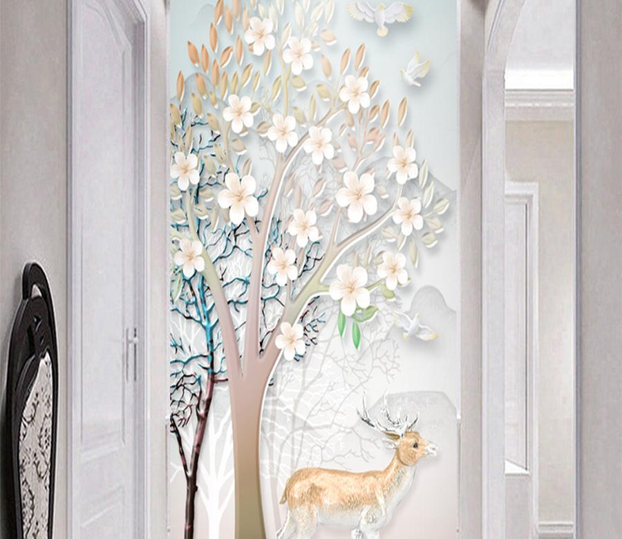 3D Tree 108 Wall Murals Wallpaper AJ Wallpaper 2 