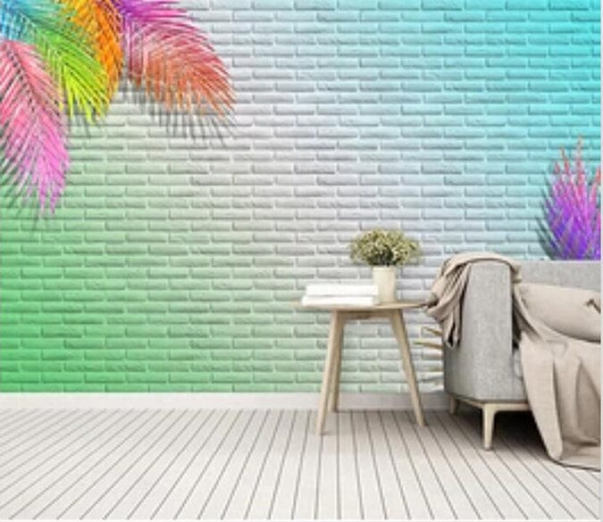 3D Colored Leaves 1861 Wall Murals Wallpaper AJ Wallpaper 2 