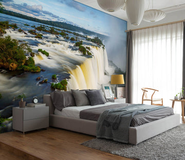 3D White Waterfall 1106 Wall Murals Wallpaper AJ Wallpaper 2 