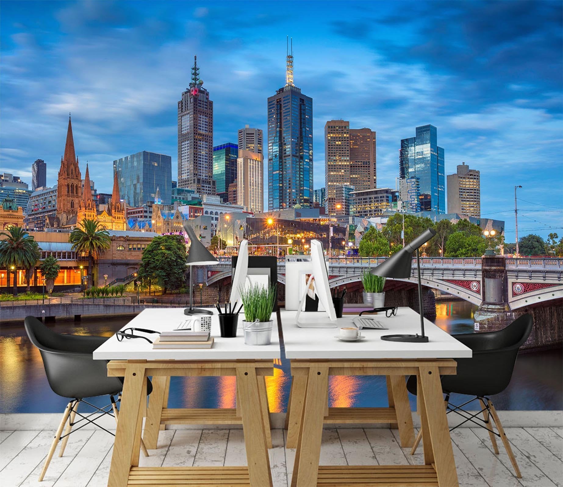 3D Night View Bridge 668 Wallpaper AJ Wallpaper 2 