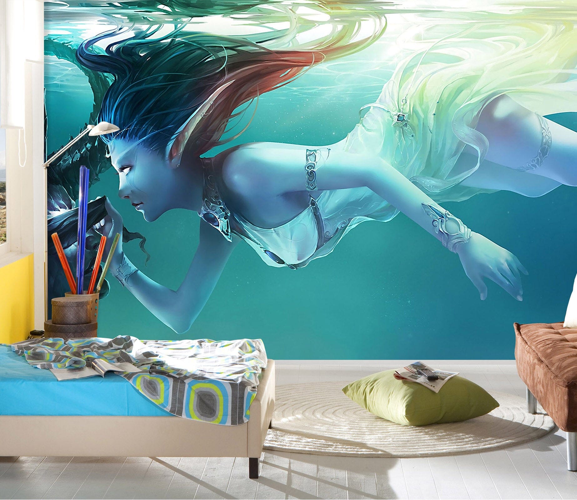 3D Girl Alien 1698 Wall Murals Wallpaper AJ Wallpaper 2 