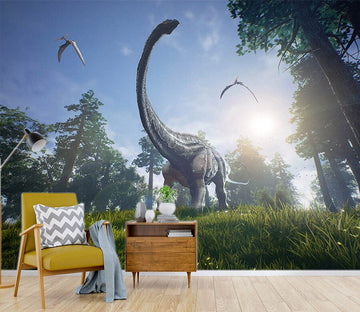 3D Long Necked Dragon 1552 Wall Murals Wallpaper AJ Wallpaper 2 
