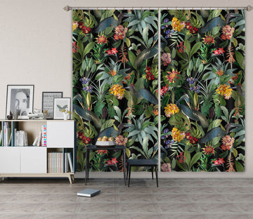 3D Yellow Flowers 102 Uta Naumann Curtain Curtains Drapes Curtains AJ Creativity Home 