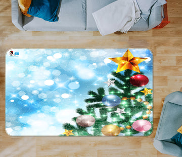 3D Tree 55072 Christmas Non Slip Rug Mat Xmas