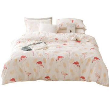 3D Flamingo 20200 Bed Pillowcases Quilt