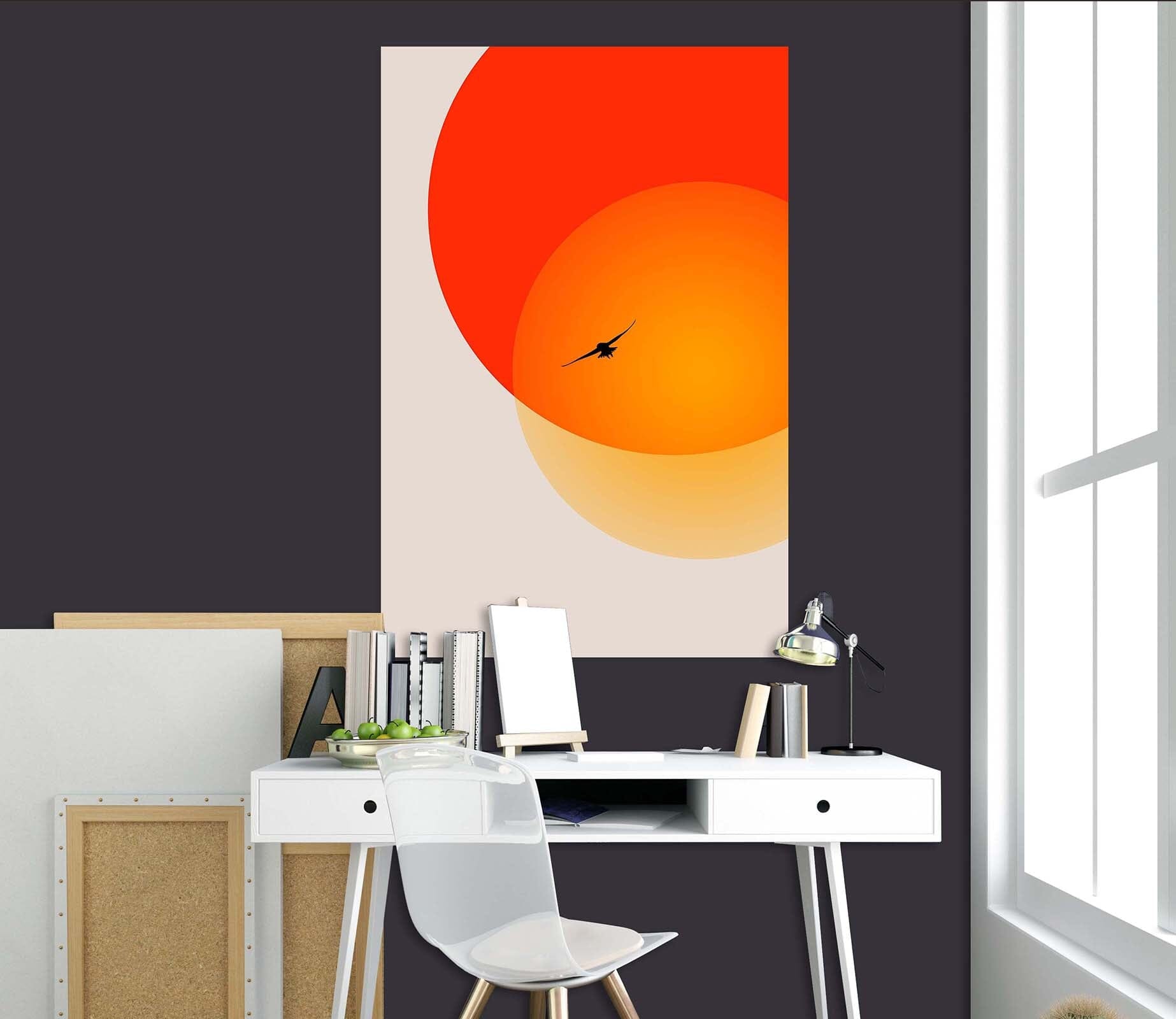3D Two Suns 151 Boris Draschoff Wall Sticker Wallpaper AJ Wallpaper 2 