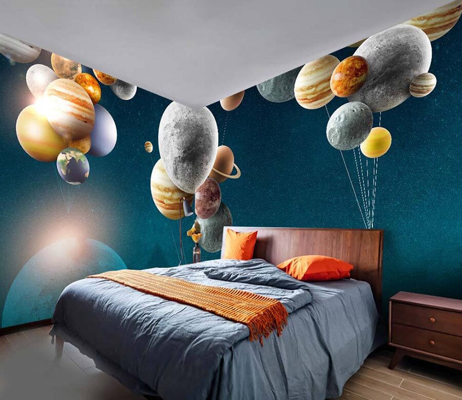 3D Color Planet WC065 Wall Murals Wallpaper AJ Wallpaper 2 