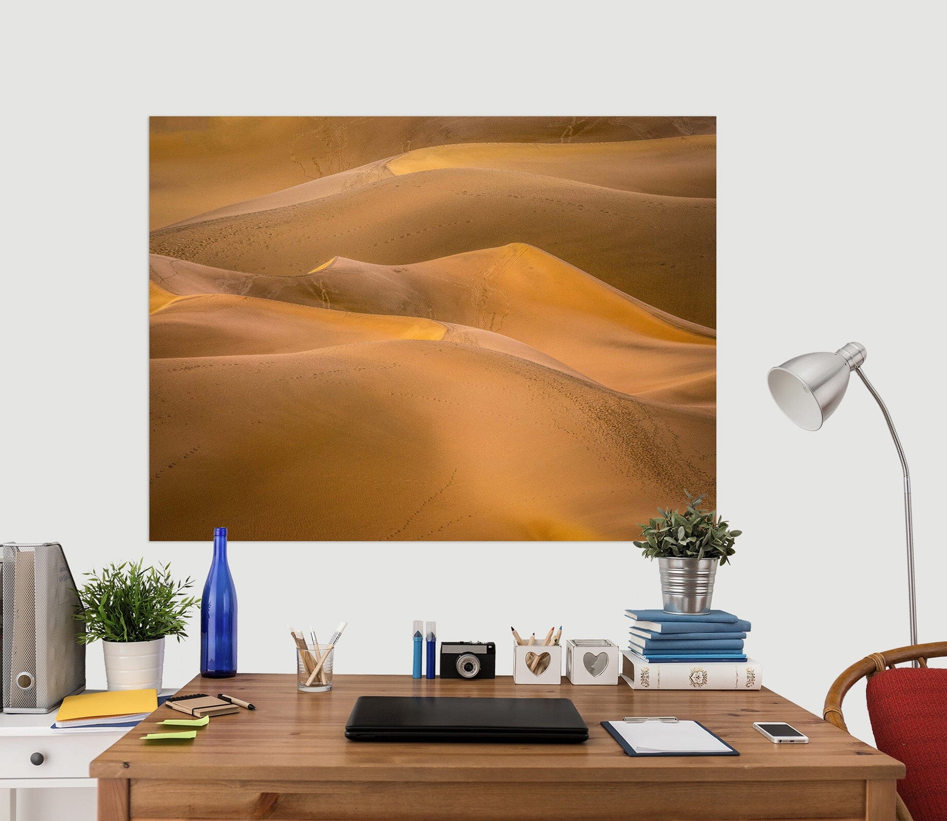 3D Gold Desert 179 Marco Carmassi Wall Sticker Wallpaper AJ Wallpaper 2 