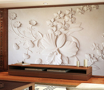 3D Carving Flowers 1555 Wall Murals Wallpaper AJ Wallpaper 2 