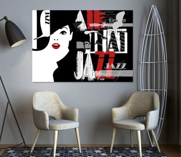3D Red Lips Woman 1043 Wall Sticker