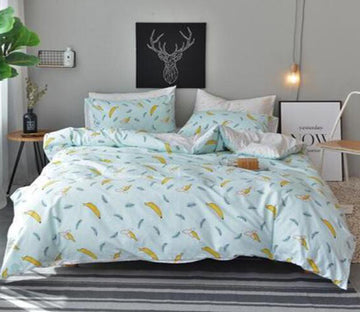 3D Banana Pattern 20215 Bed Pillowcases Quilt