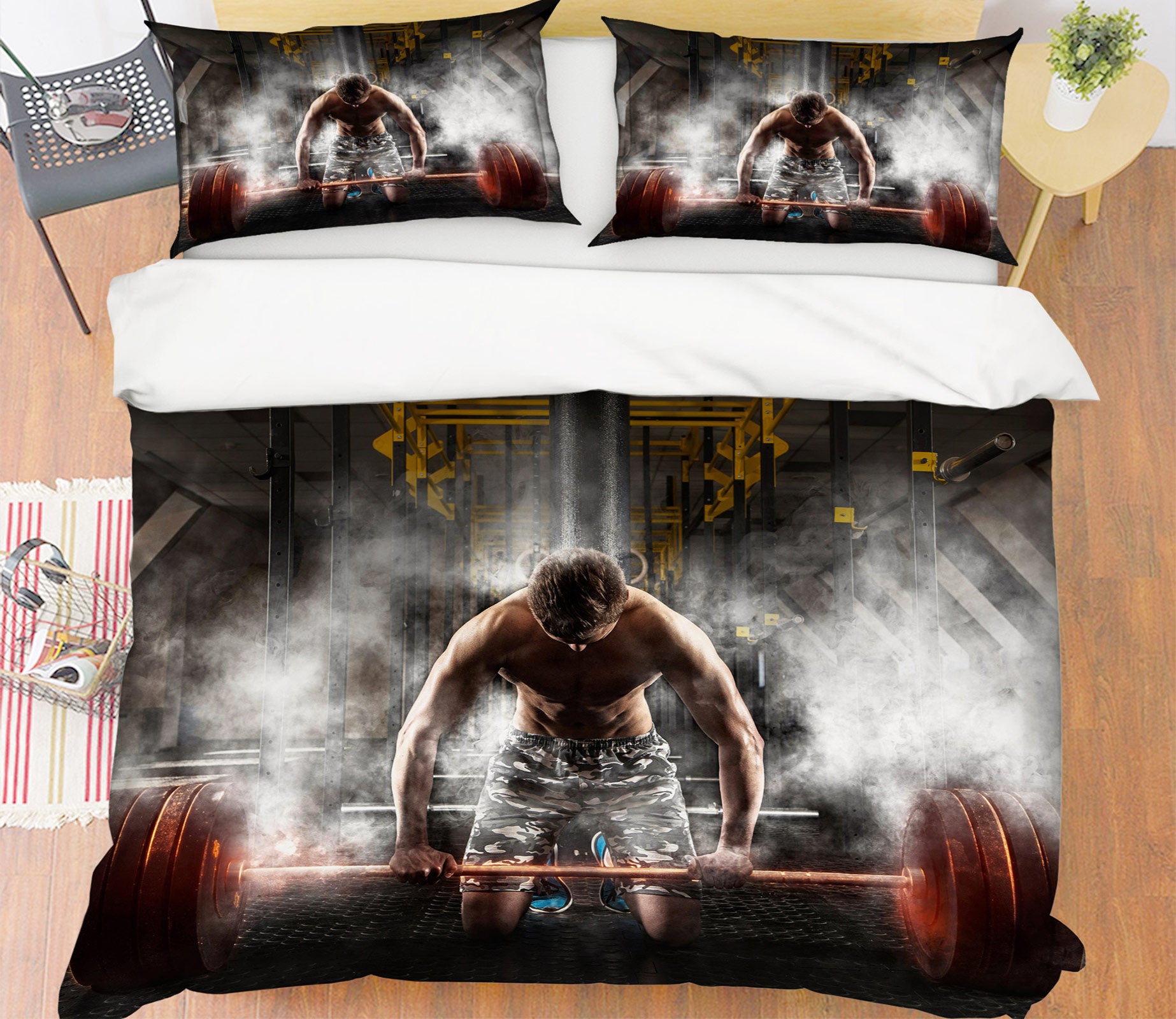 3D Weightlifting 14185 Bed Pillowcases Quilt