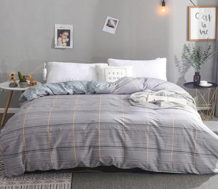 3D Gray 4186 Bed Pillowcases Quilt