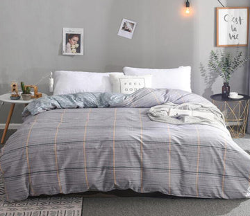 3D Gray 4186 Bed Pillowcases Quilt
