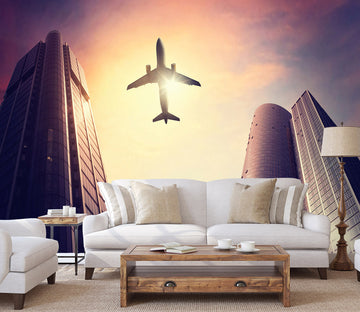 3D Building Aircraft 157 Vehicle Wall Murals