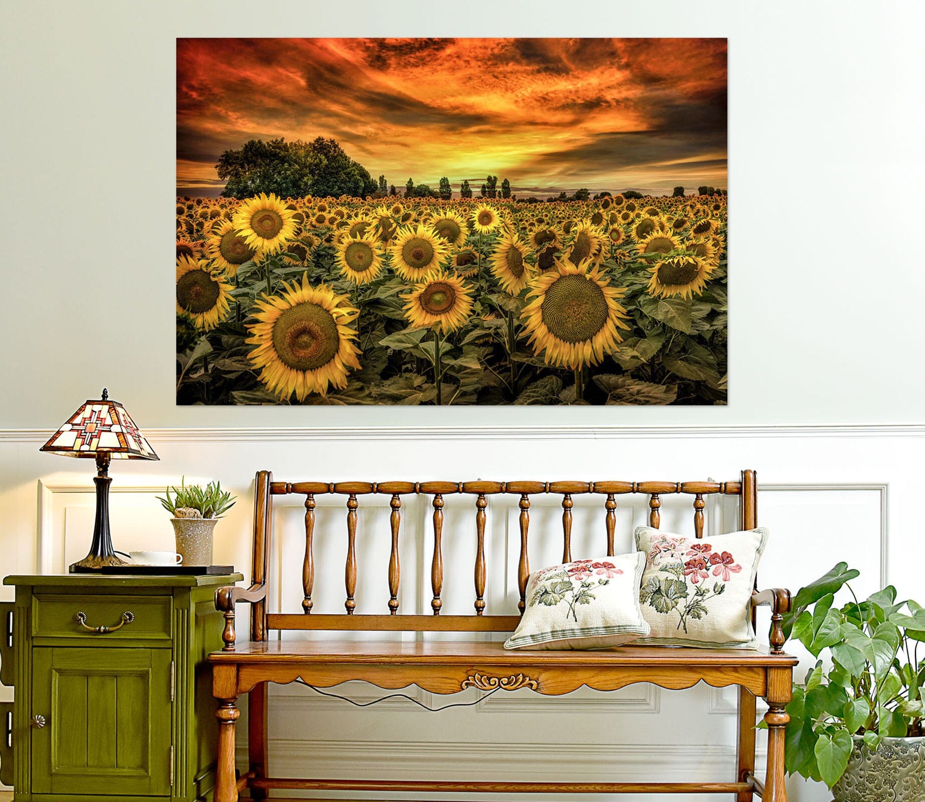 3D Sunflower Estate 219 Marco Carmassi Wall Sticker Wallpaper AJ Wallpaper 2 