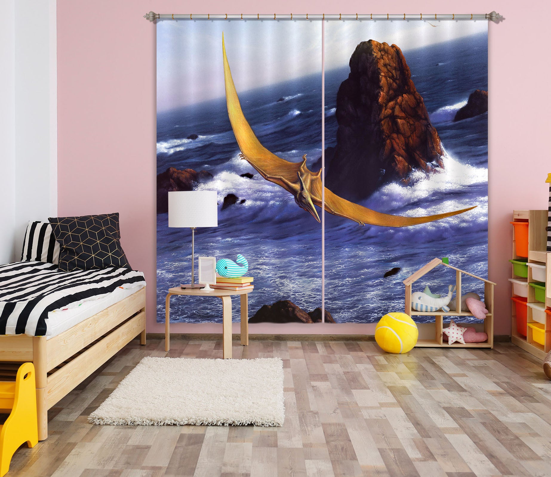 3D Pteranadon 86091 Jerry LoFaro Curtain Curtains Drapes