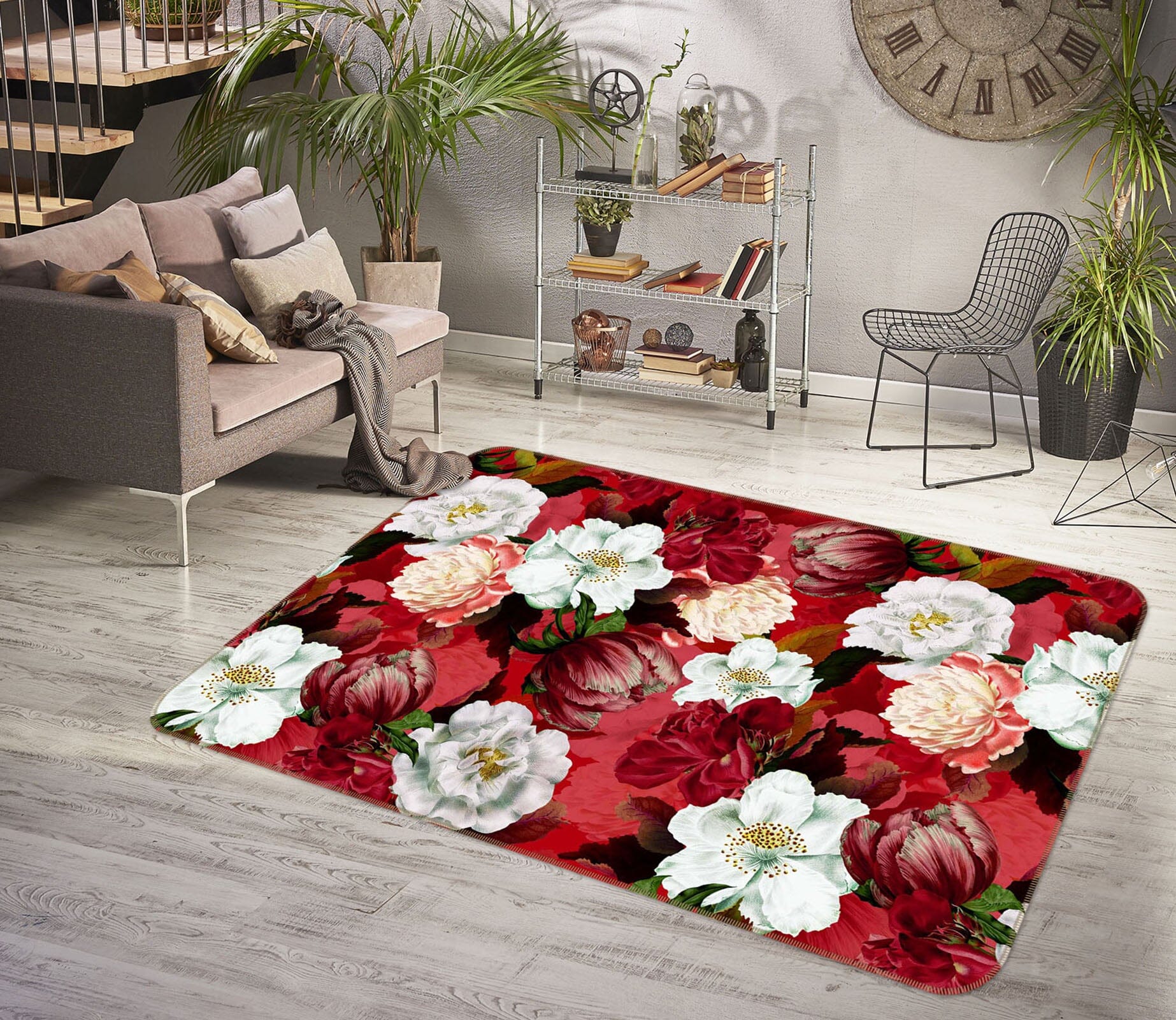 3D Beautiful Flowers 156 Uta Naumann Rug Non Slip Rug Mat Mat AJ Creativity Home 