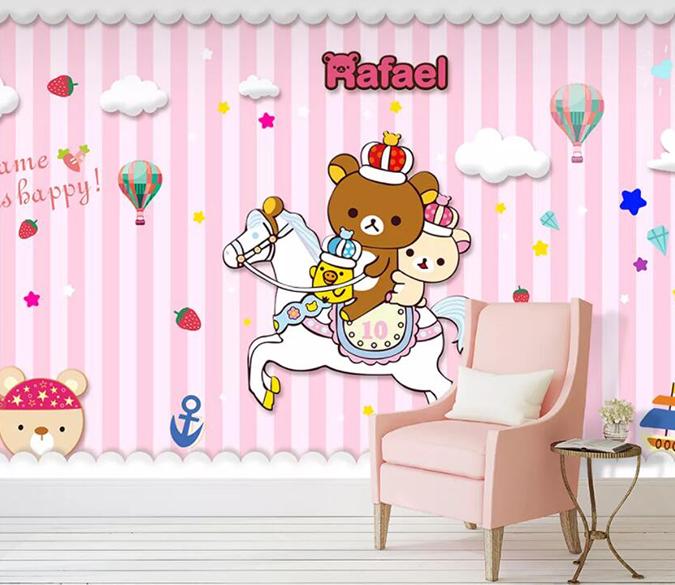 3D Bear 1400 Wall Murals Wallpaper AJ Wallpaper 2 