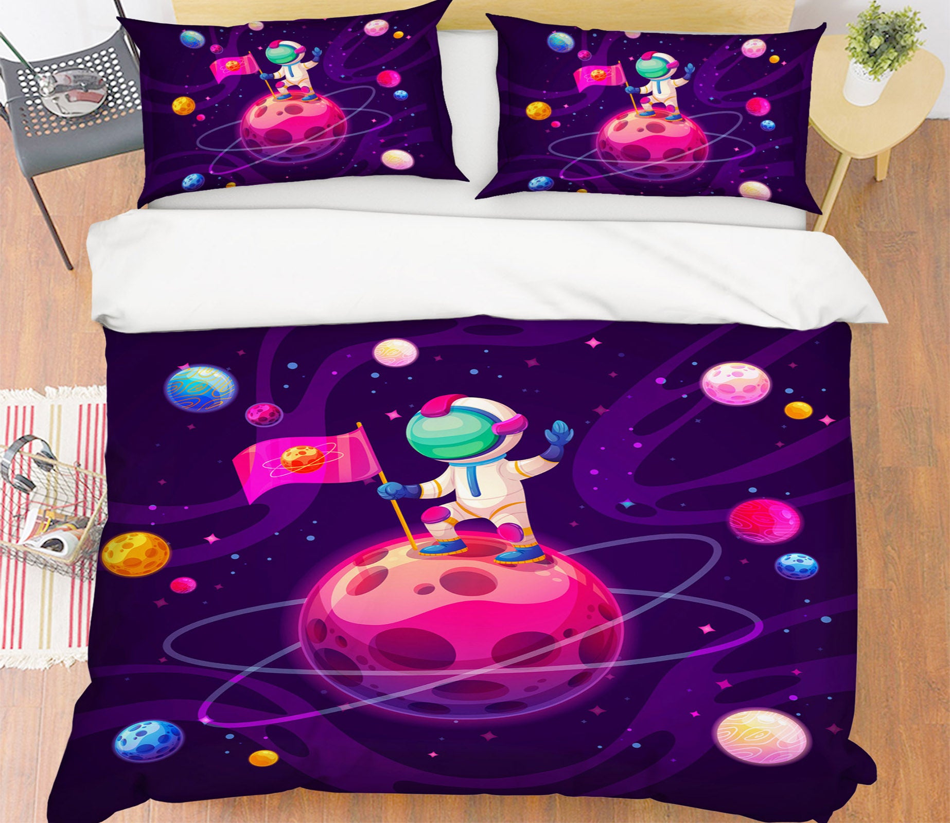 3D Planet 59060 Bed Pillowcases Quilt