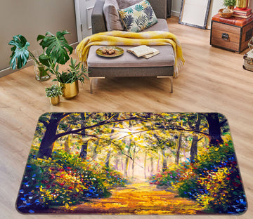 3D Forest Path 26115 Non Slip Rug Mat