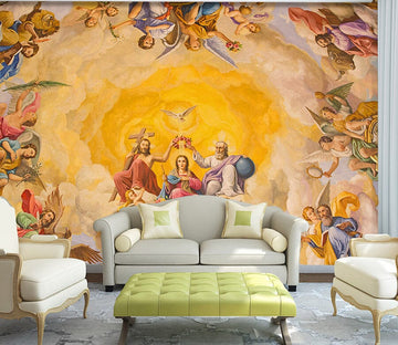 3D Golden Angel 1532 Wall Murals Wallpaper AJ Wallpaper 2 