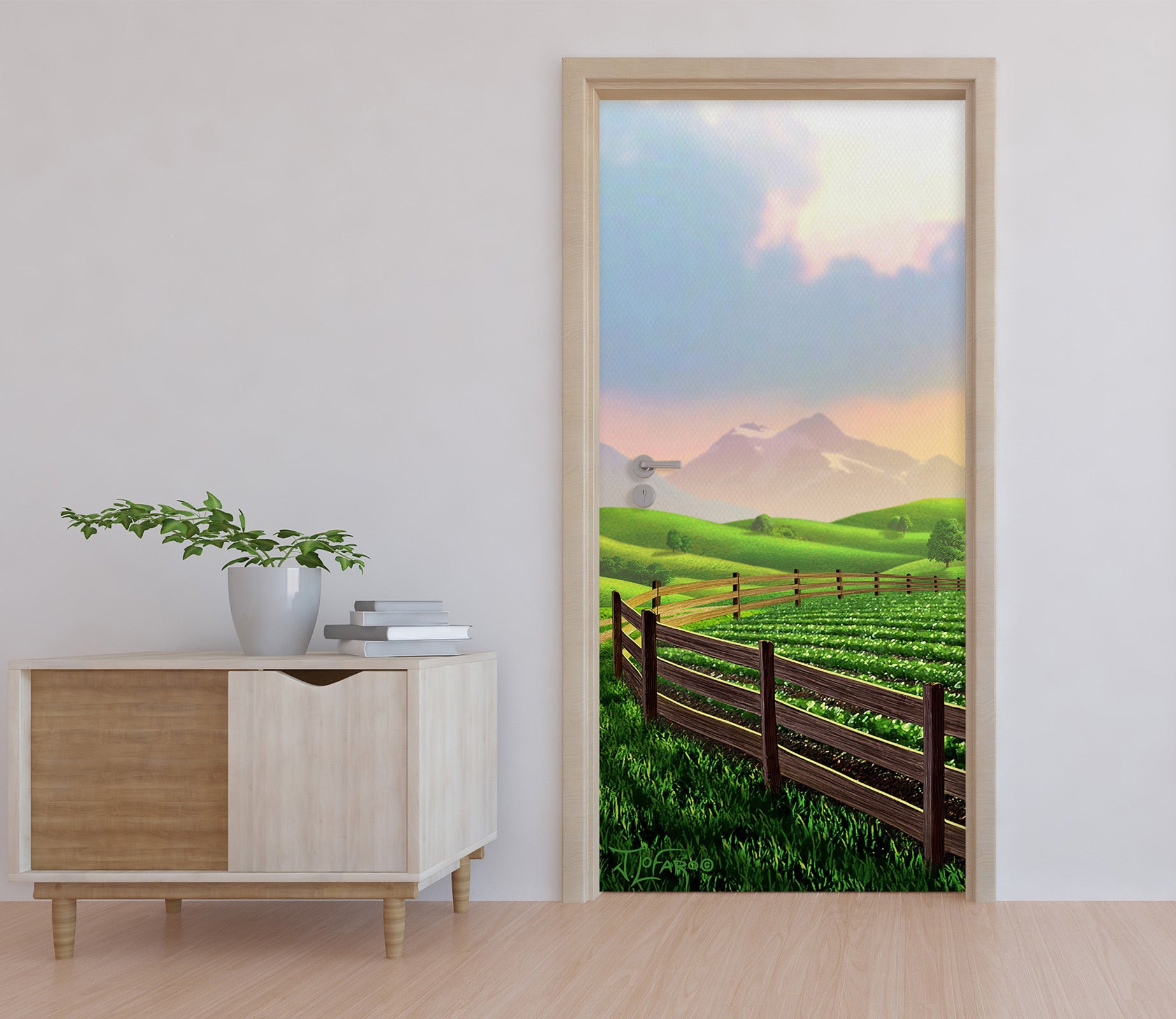 3D Field Grass 112129 Jerry LoFaro Door Mural