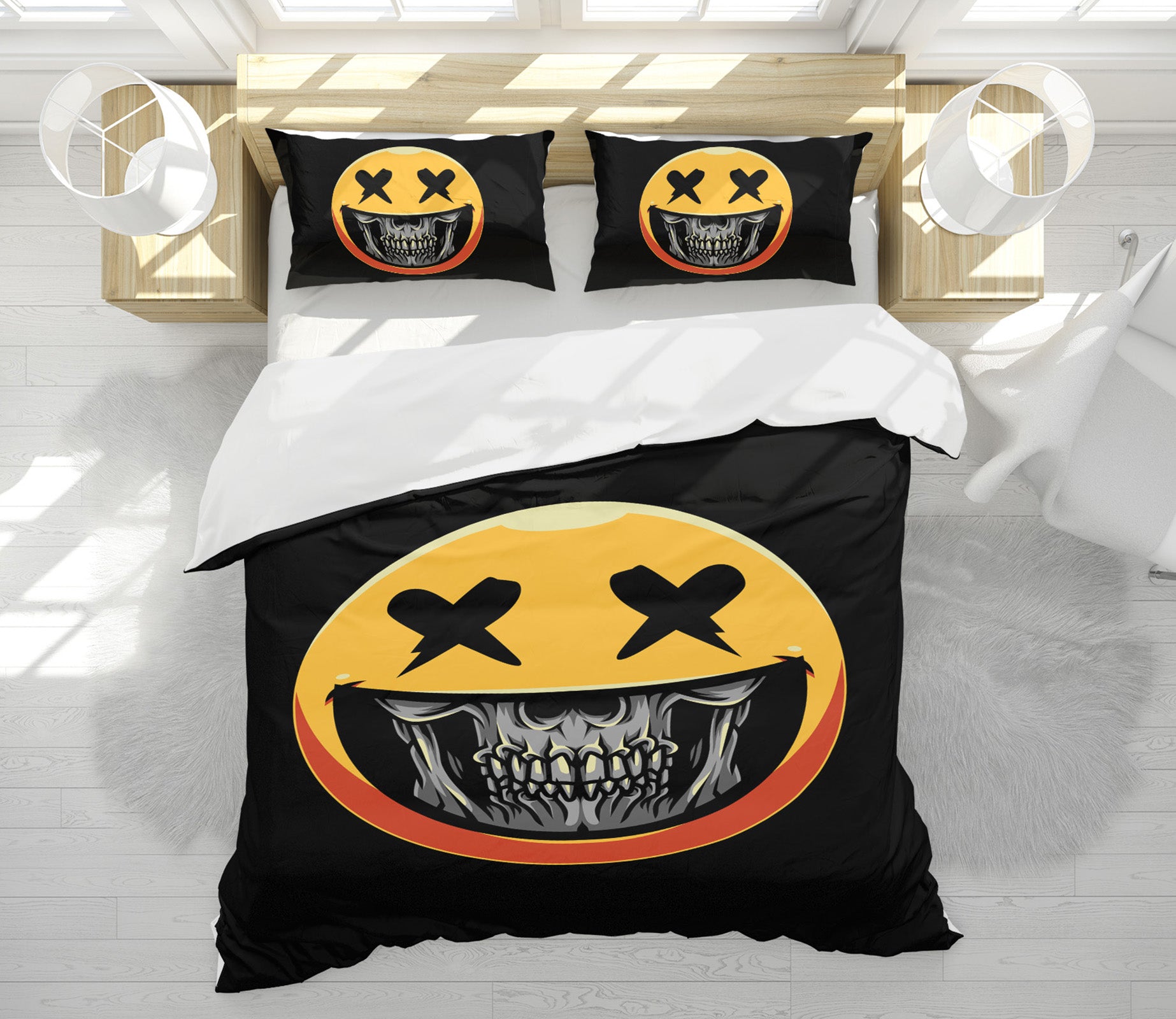 3D Yellow Emoji 58204 Bed Pillowcases Quilt