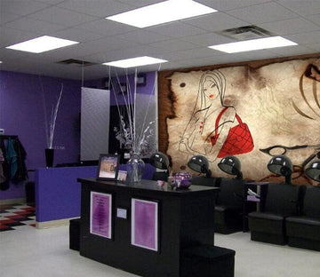 3D Red Lips Girl 1514 Wall Murals Wallpaper AJ Wallpaper 2 