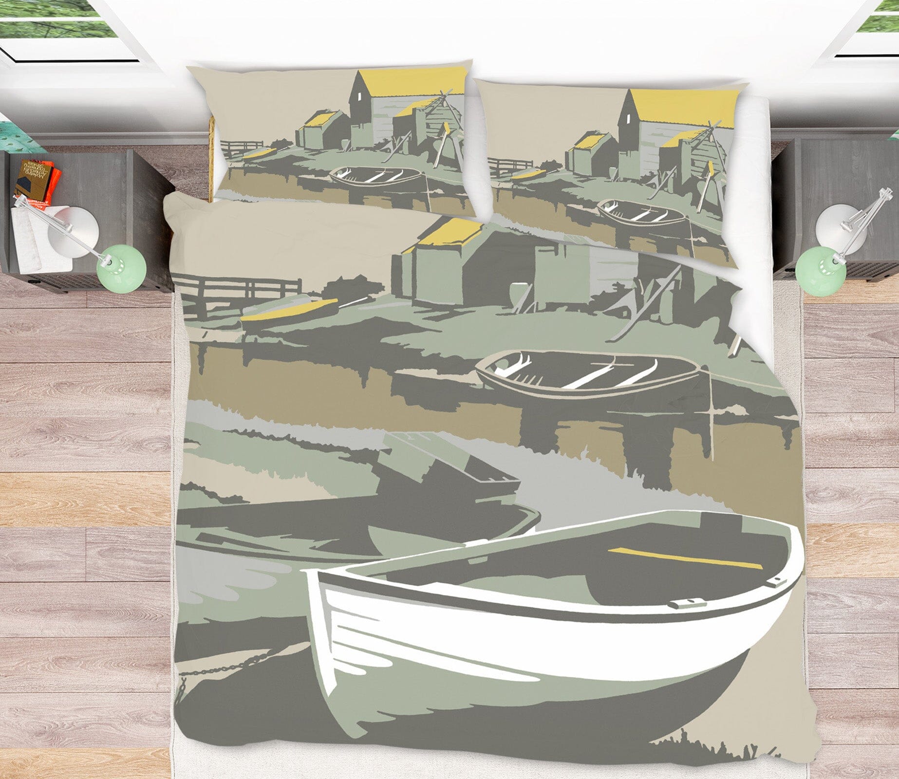 3D Southwold Harbour 2061 Steve Read Bedding Bed Pillowcases Quilt Quiet Covers AJ Creativity Home 