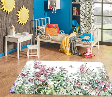 3D Flower Bush 37077 Non Slip Rug Mat