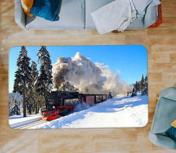 3D Snow Train 38228 Vehicle Non Slip Rug Mat