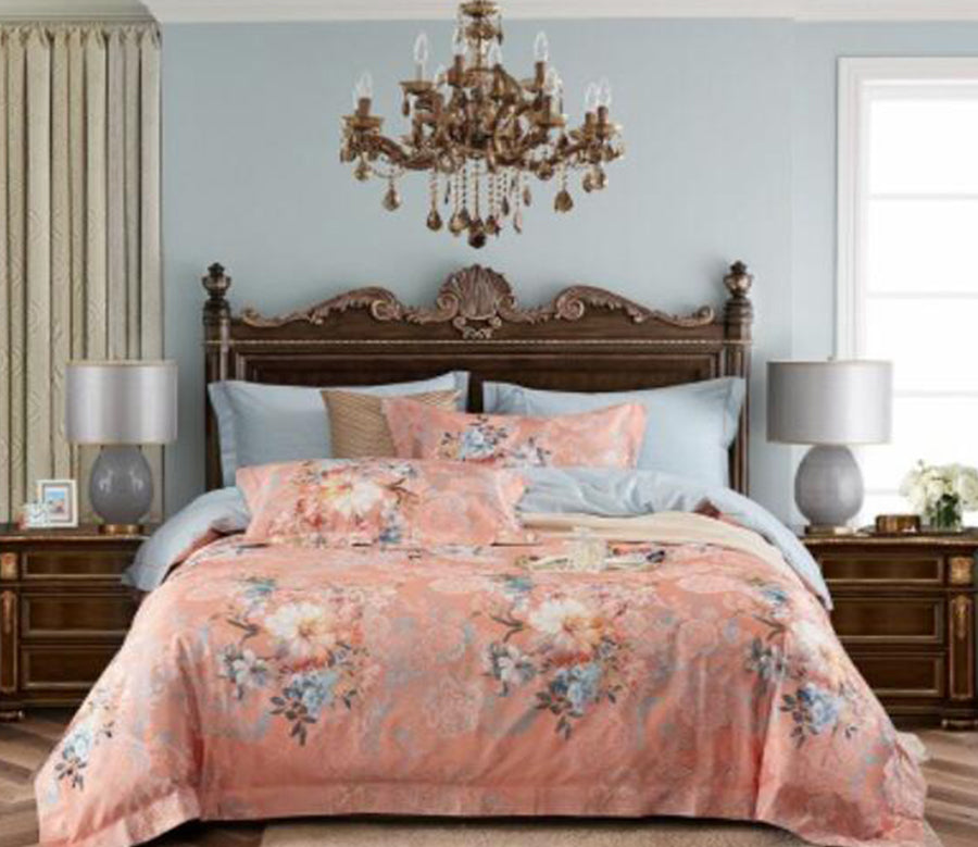 3D Fleshy Orange Flower 14125 Bed Pillowcases Quilt