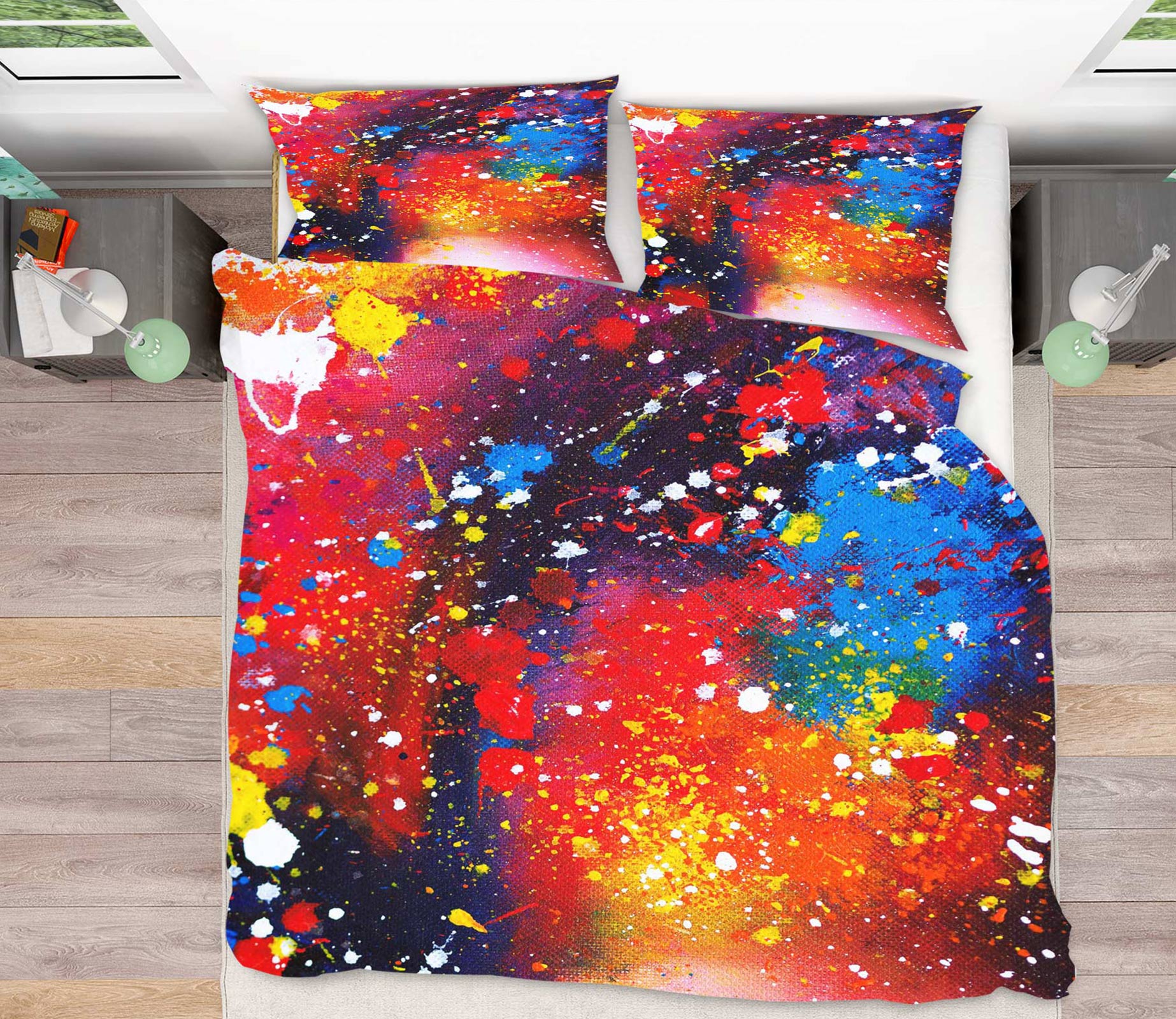 3D Color Pigment 60011 Bed Pillowcases Quilt