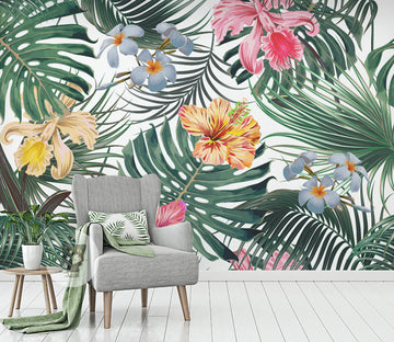 3D Colored Flowers WG277 Wall Murals