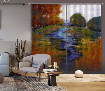 3D Beautiful Forest 250 Michael Tienhaara Curtain Curtains Drapes Curtains AJ Creativity Home 