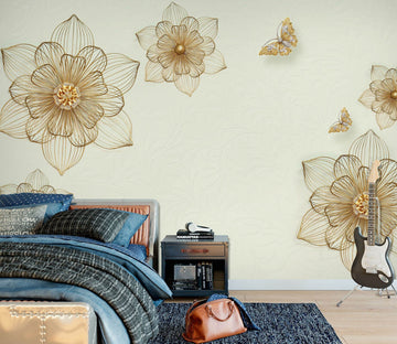 3D Petal Line 1533 Wall Murals Wallpaper AJ Wallpaper 2 