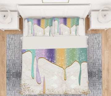 3D Colorful 16026 Bed Pillowcases Quilt
