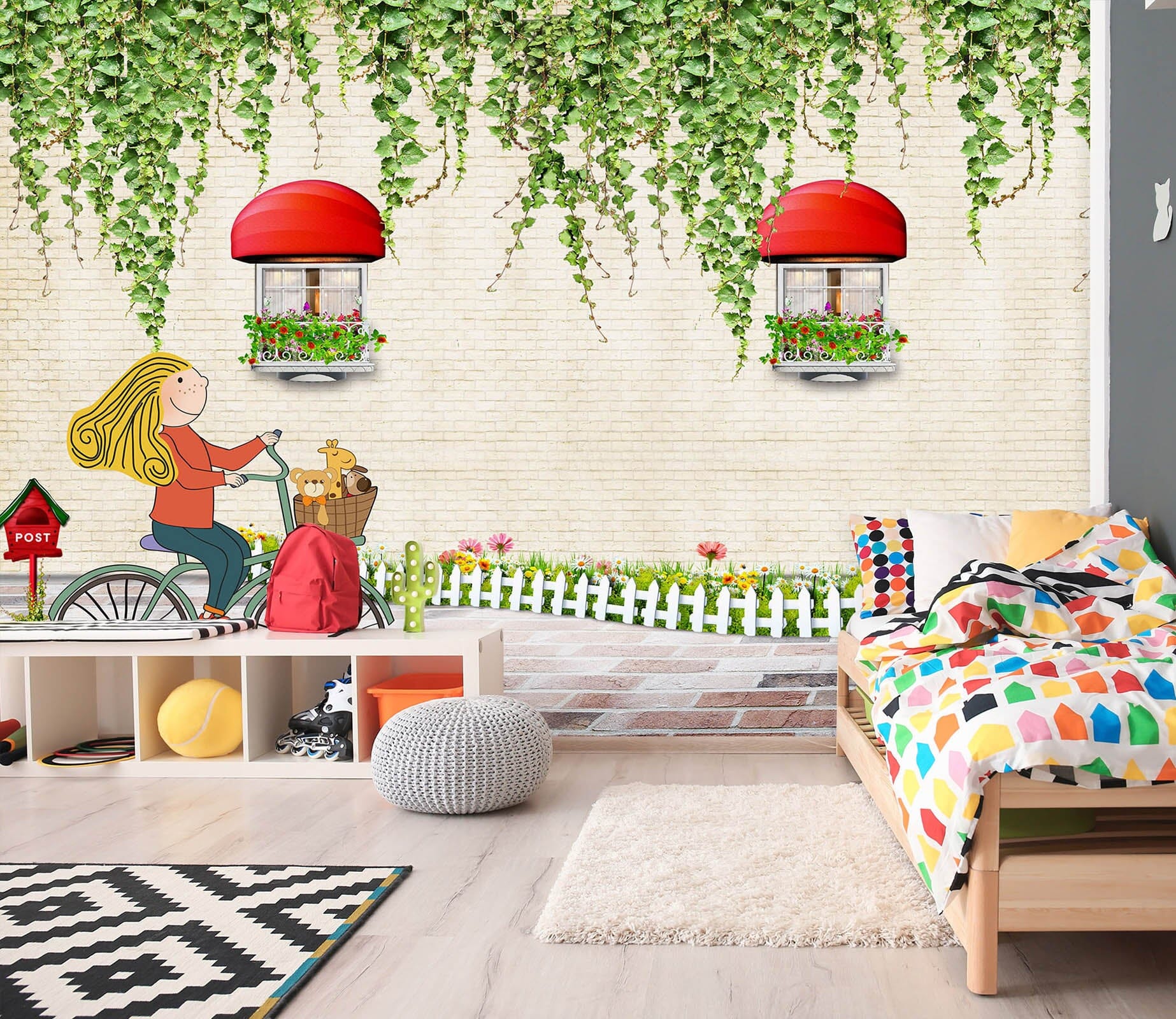 3D Spring Gazebo 015 Wall Murals Wallpaper AJ Wallpaper 2 