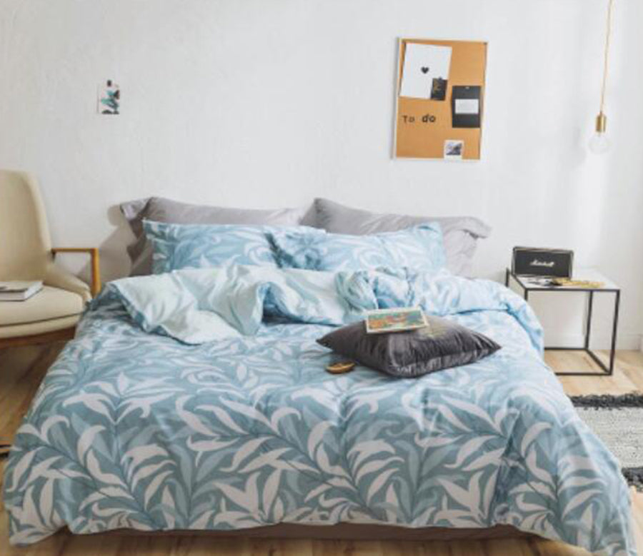 3D Leaf Pattern 30230 Bed Pillowcases Quilt